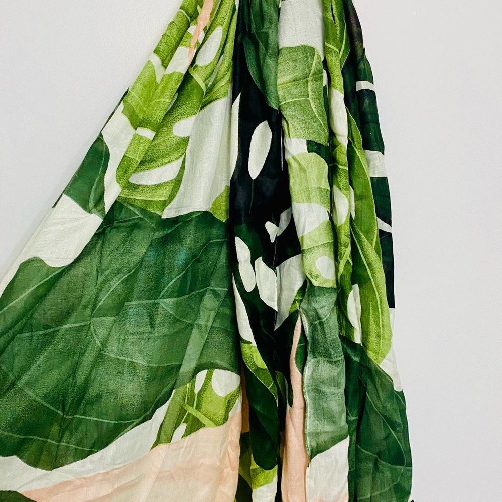 Leaf Print Scarf
